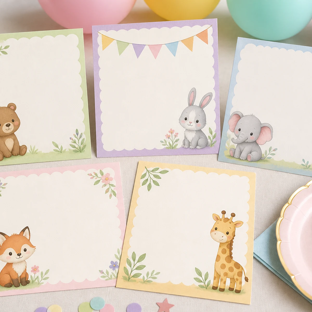 Little Animals Download & Print Invitation