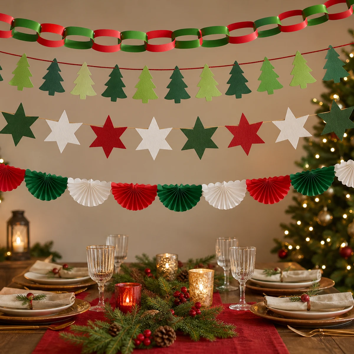 Christmas Paper Garlands