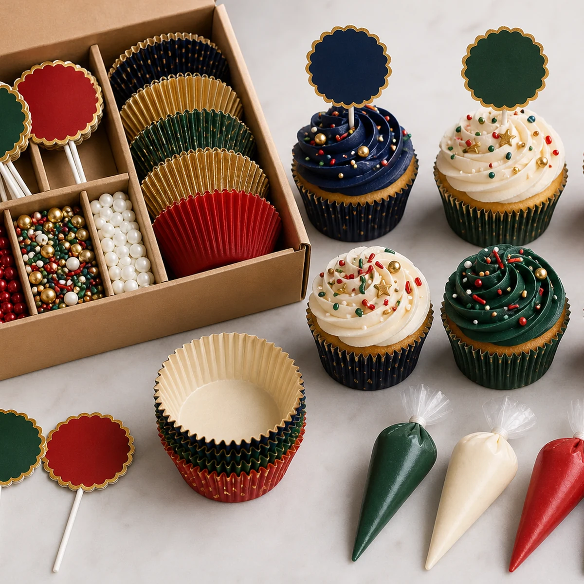Nutcracker Christmas Cupcakes Kit